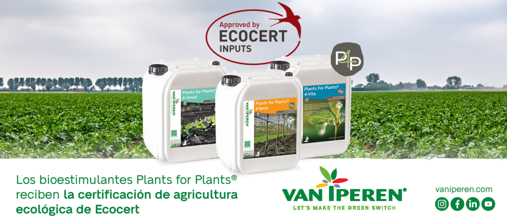 Los bioestimulantes Plants For Plants® reciben la certificación de agricultura ecológica de Ecocert