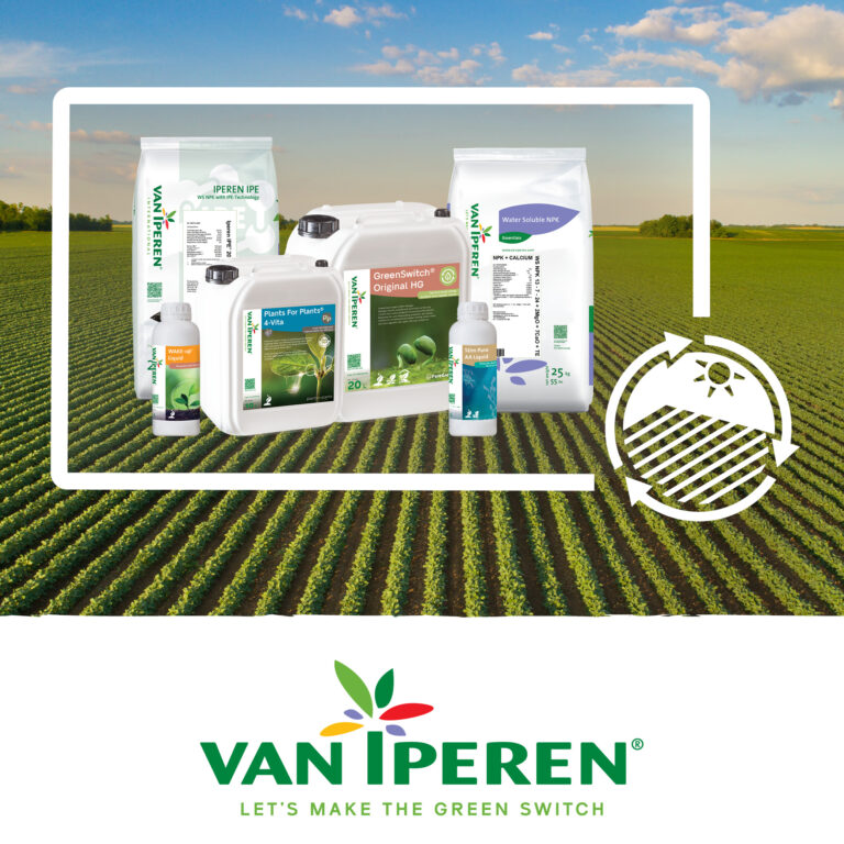 Van Iperen Reciclaje de envases de fertilizantes con logo SOVEEA