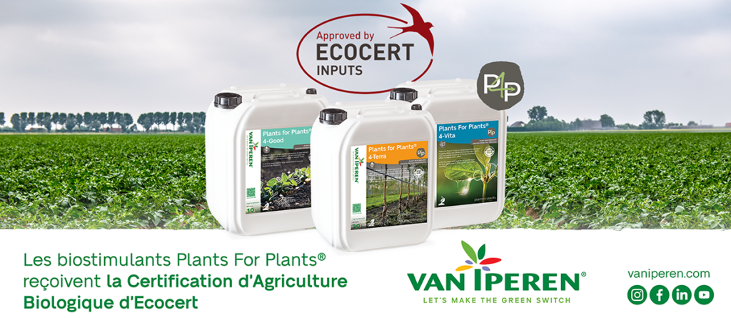 Les biostimulants Plants For Plants® reçoivent la certification d'agriculture biologique d'Ecocert 1200px