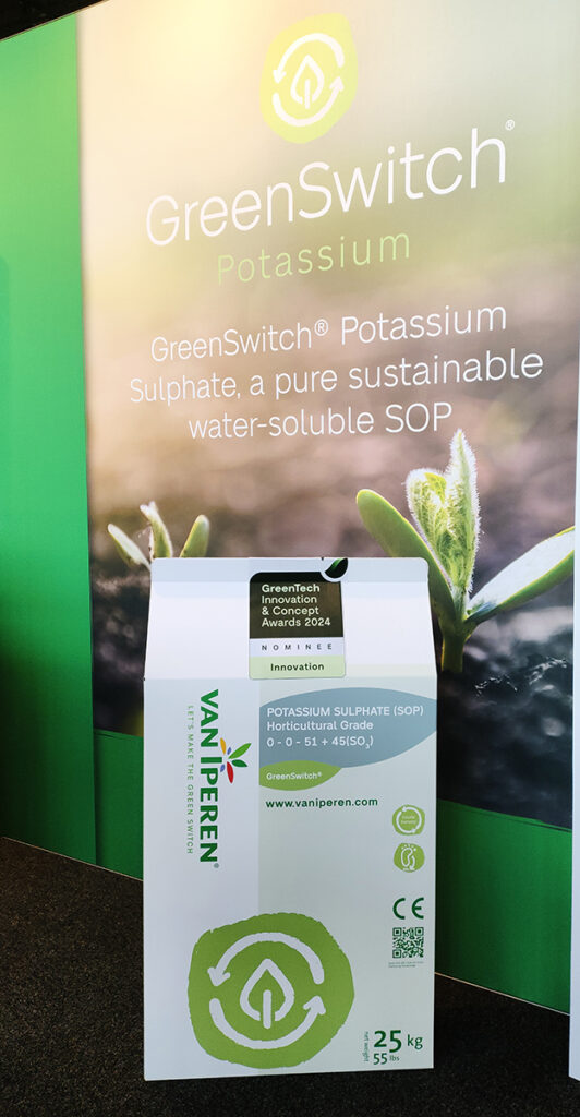 GreenSwitch Potassium Sulphate (SOP), finaliste du GreenTech Innovation Award 2024