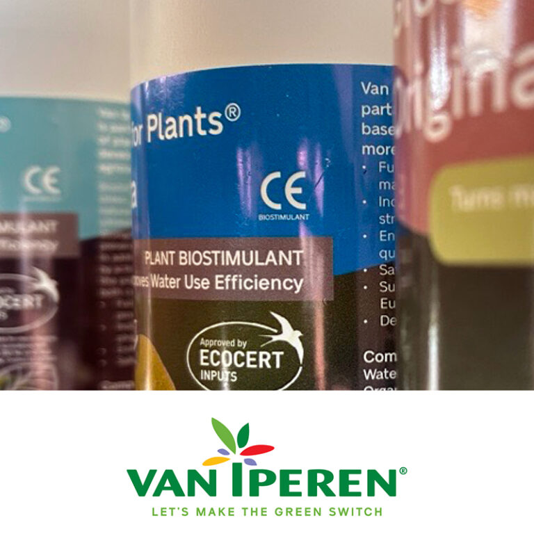 Le marquage CE sur l'emballage des biostimulants et engrais de Van Iperen International