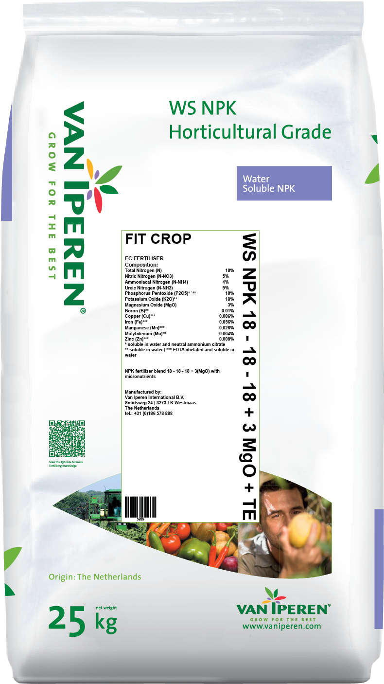 Ws Npk 18 18 18 3mgo Te Van Iperen International