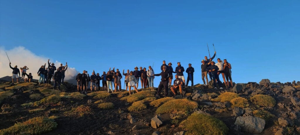 3. Some team members climbed the volcano Etna - Corporate Seminar 2023 in Italy