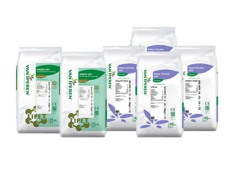 Overview picture of WS NPK and IPE Technology fertilizers by Van Iperen International