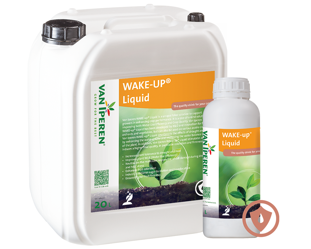Van Iperen K-NUE WAKE-UP Liquid products formulated to support potassium use efficiency, improve crop water management, and enhance plant performance under stress conditions